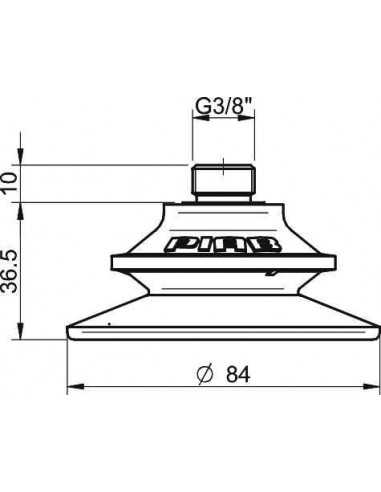 0107327 Suction cup BF80P.4E.08UG cpl