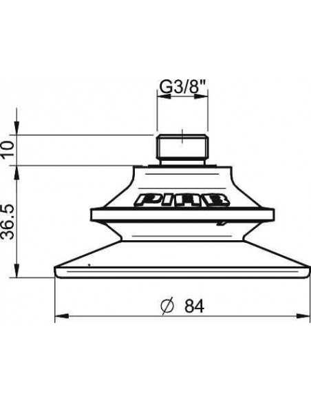 0107327 Suction cup BF80P.4E.08UG cpl