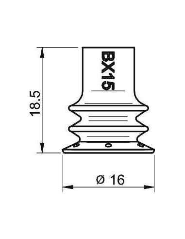 0118505 Suction Cup BX15P.4K