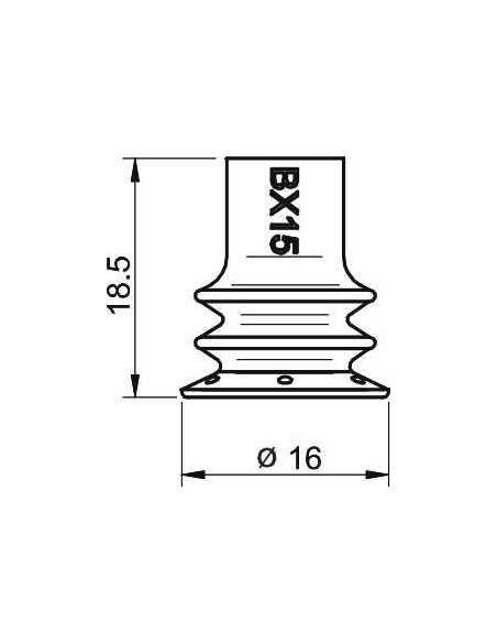 0118505 Suction Cup BX15P.4K