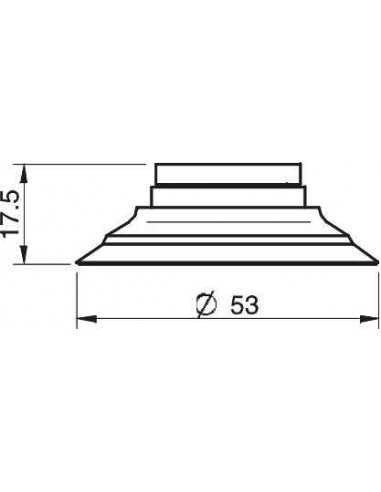 0108166 Suction cup F50-2 with support ring Therban
