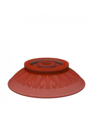 0103297 Suction cup FC100P.4C PU40° Red transparent