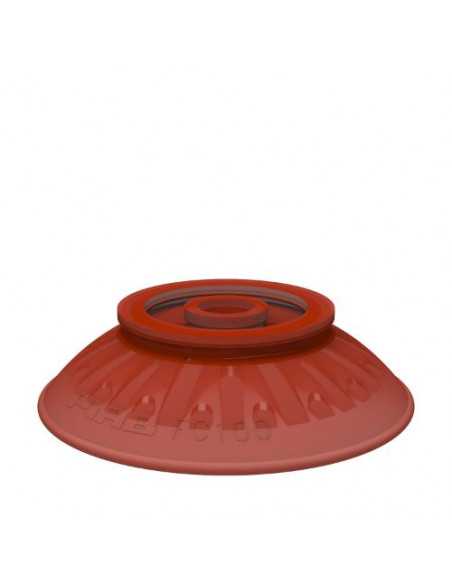 0103297 Suction cup FC100P.4C PU40° Red transparent