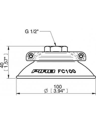 0103742 Suction cup FC100P.4E.07NF