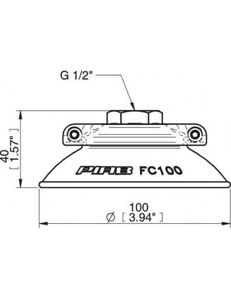 0103742 Suction cup FC100P.4E.07NF
