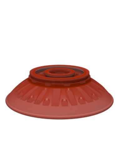 0101946 Suction cup FC150P.4C FC150P PU40° Red transp.