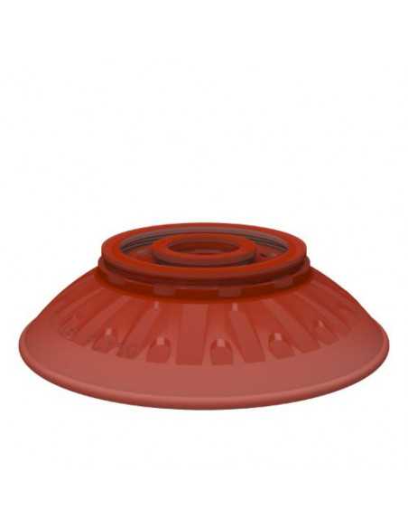 0101946 Suction cup FC150P.4C FC150P PU40° Red transp.