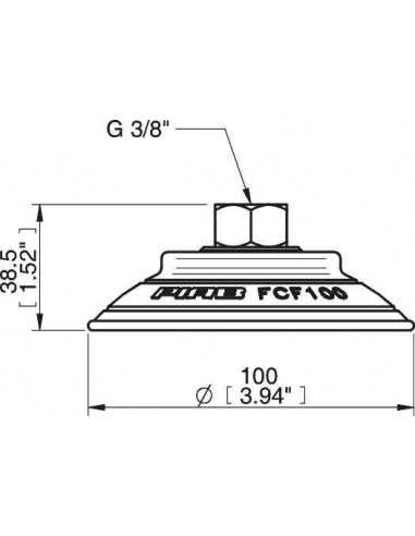 0118432 Suction cup FCF100P.5R.G46W