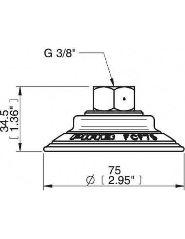 0118429 Suction cup FCF75P.5R.G45W