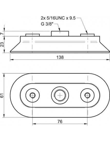 3350011 Suction cup OC60x140.35.61UB OC60x140 NBR G3/8" female