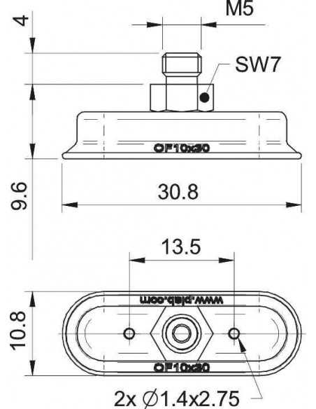 0110084 Suction cup OF10x30P.4D.13UA Cpl.