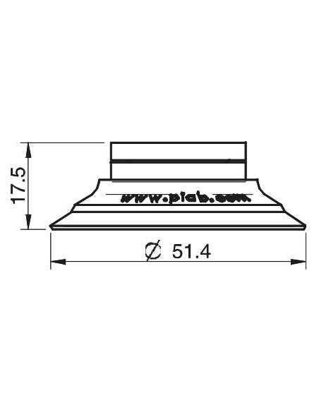 0101150 Suction cup U50-2.30 U50-2 NPV