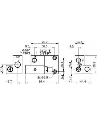 0121237 VacCheck Valve VT1 COAX NPT PMAT 1041