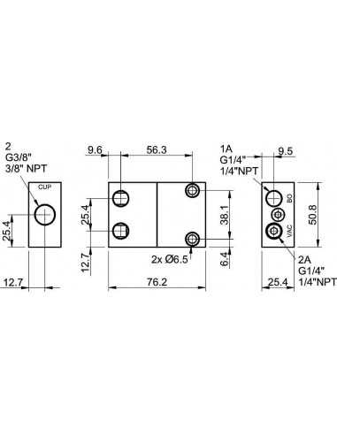 0109233 Vacuum Check Valve VT1 PMAT x1000