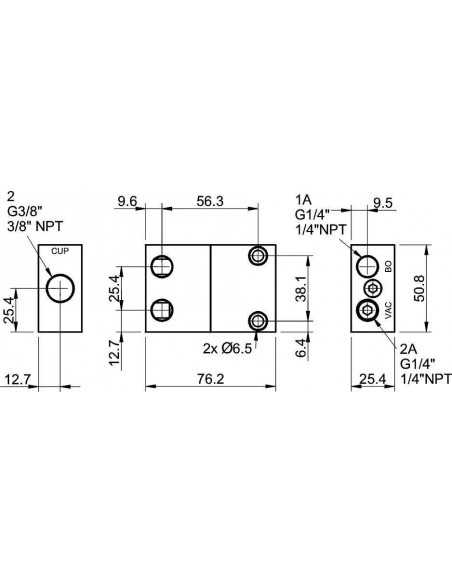 0109233 Vacuum Check Valve VT1 PMAT x1000