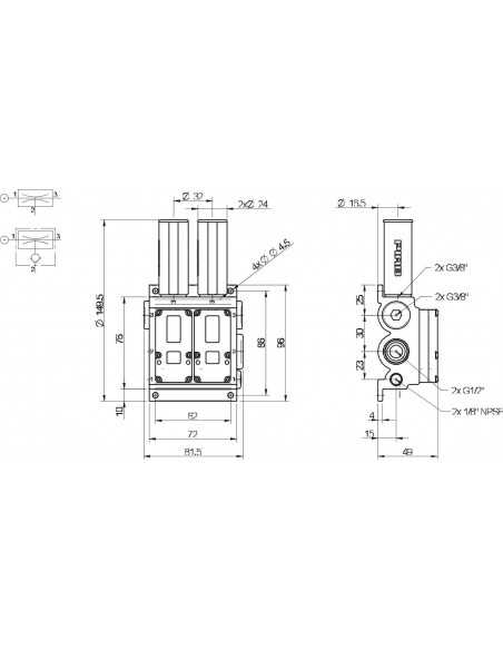 0102805 Vacuum pump MINI M40L K NBR M40F5-KN