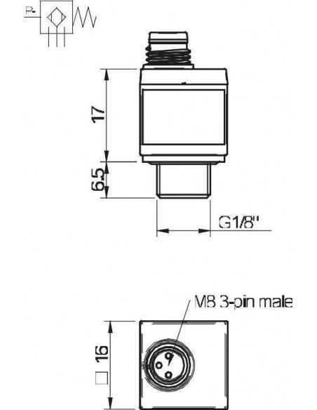 0110249 Vacuum switch VS4016 50 -kPa