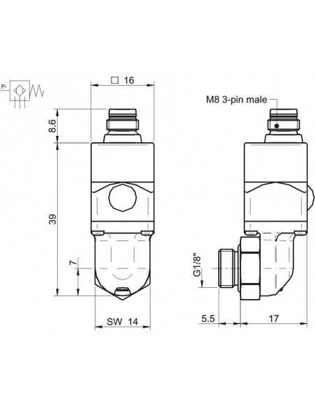 0110730 Vacuum switch VS4118 30 -kPa