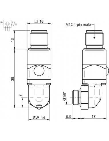 0110630 Vacuum switch VS4128 30 -kPa