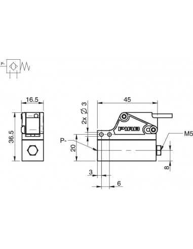 3116089 Vacuum switch inductive 10 -kPa Universal PNP/NPN-NO/NC