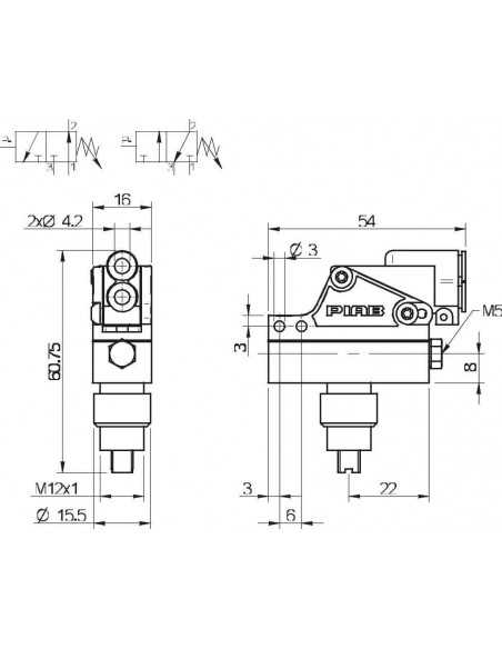 3116062 Vacuum switch pneu adj screw & knob Pneumatic NO