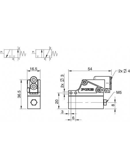 3116087 Vacuum switch preset 30 -kPa Pneumatic NC