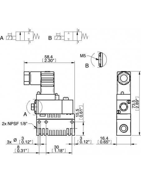 0101071 Valve DIP 55 NC 2406 SD cpl.