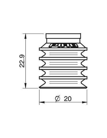 0101116 S.BL20-2S50.XXX.00 Suction cup BL20-2.20