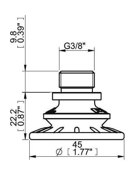 0118991 Suction cup BFF40P.4R.04UF