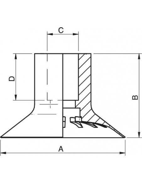 0202100 Suction Cup VL40FC Value Line